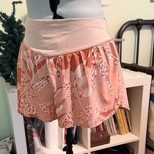 Floral Peach 2 in 1 shorts